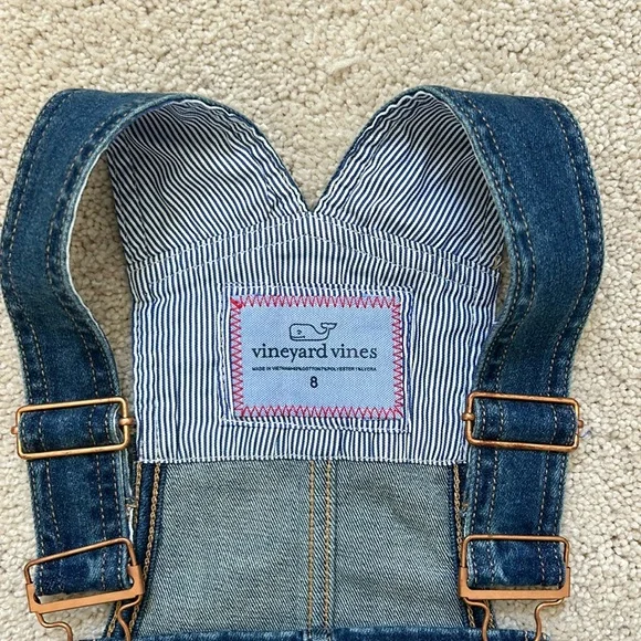 Vineyard Vines girl jean overalls